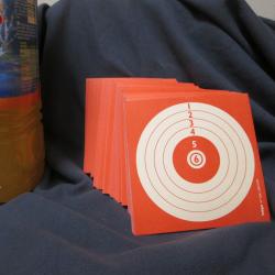 250 Cibles Loisir 10x10 cm pour air comprimé 4.5mm