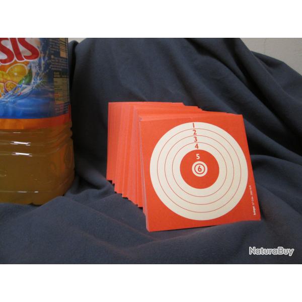 250 Cibles Loisir 10x10 cm pour air comprim 4.5mm