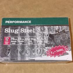 Cartouches à balle Fiocchi Slug Steel cal. 12/70 HILMAR SUPER DESTOCK !!!