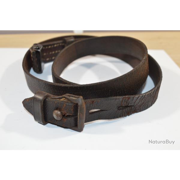 Bretelle pour Fusil Mauser  Mauser 98k Bretelle cuir STG44 fin  Deuxi�me Guerre Mondiale   (20)