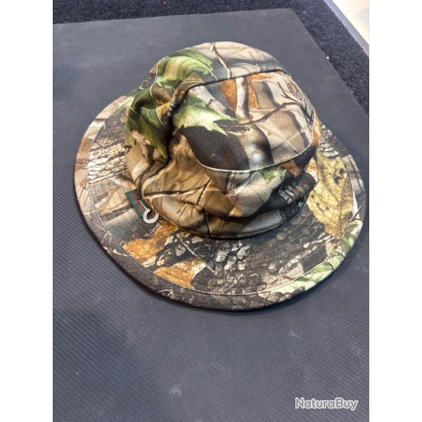 chapeau d'hiver camouflage DEER TEX t56/57 destockage chasse enchere