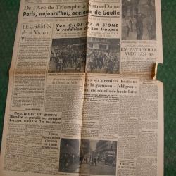 WW2 FRANCE JOURNAL FRANCAIS " FRONT NATIONAL 26 AOUT 1944 " &Eacute;POQUE LIB&Eacute;RATION DE PARIS (39-45)