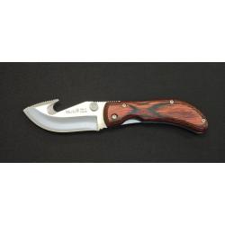 Muela SW-8R - Couteau Pliant de Chasse &agrave; &Eacute;visc&eacute;rer 7,5 cm - MoVa - Manche Corail