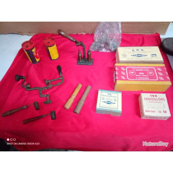 N�cessaire reconditionnement cartouches calibre 12