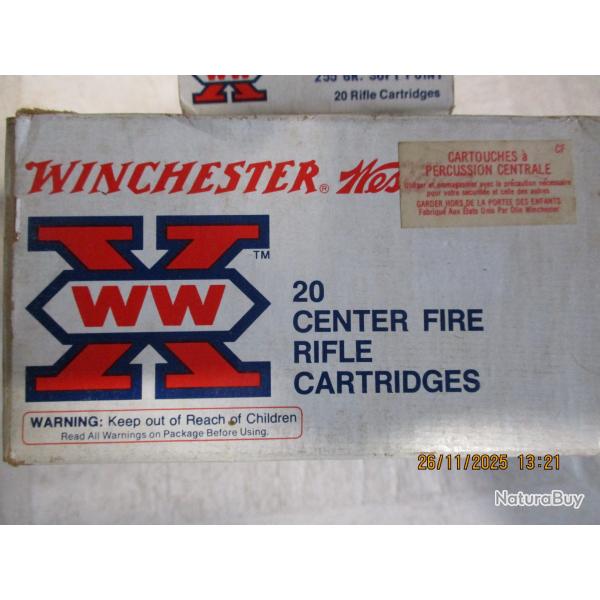 40 balles de winchester calibre 38-55