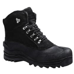 Chaussure de randonn&eacute;e de neige - Doublure chaude et moelleuse - Imperm&eacute;able - Noir