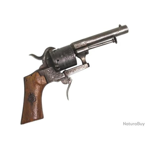 REVOLVER A BROCHE ENGRAVED - CATEGORIE D - CALIBRE 7MM