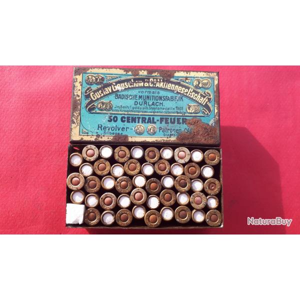 Boite t�le cartouches 320 � blanc Allemande - Gustav Genschow & Co - 1903