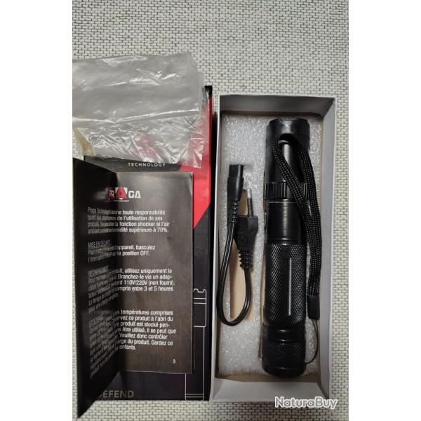 Taser shocker lampe torche PRAGA W6 270 Lumens / 10 000 000 Volts d'occas (description important)