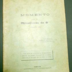 Manuel de la mitraileuse de 8mm (Hotchkiss modèle 1914)