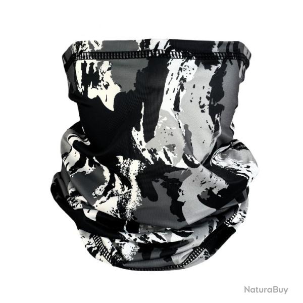 Cache cou graffiti blanc/noir