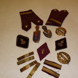 Lot d'insignes du service de santé des armées