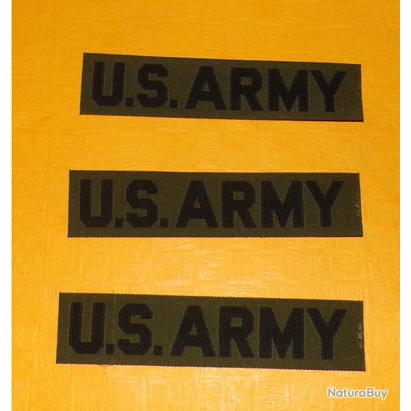 TISSU  :   ARMEE AMERICAINE :  LOT DE 3 TISSUS   U.S ARMY   DIMENSION 11 CM    , BON ETAT VOIR PHOTO