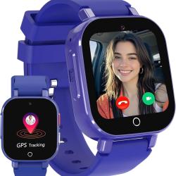 Montre Connectée Enfant GPS, Montre Intelligente 4G pour Enfants Fille et garçon à Téléphoniques,App
