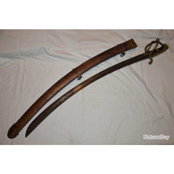 SABRE DE CAVALERIE LEGERE AN 11- PREMIER EMPIRE-FRENCH LIGHT CAVALRY SABRE-AVEC LAME ANGLAISE 1796