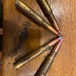 Lots de 4 Cartouches 12,7 x99 INERTES