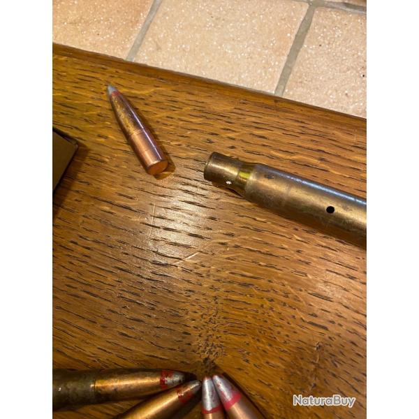 Lots de 4 Cartouches 12,7 x99 INERTES