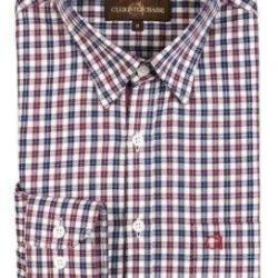 Chemise à manches longues Ambroise bordeaux Club Interchasse-S