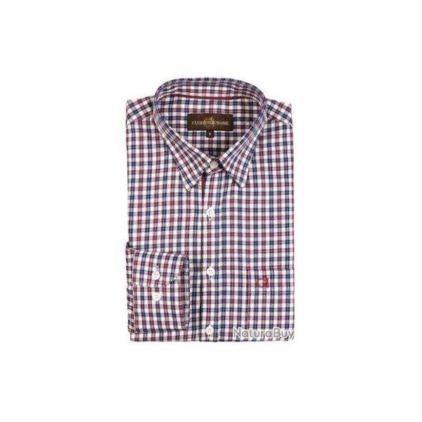 Chemise  manches longues Ambroise bordeaux Club Interchasse-XL