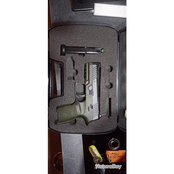 ? VENTE ?SIG SAUER P320 ? 9mm PAK ? PTB 1038 ? Avec lampe OLIGHT ? Bote d?origine + BALLES A BLANC