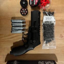 Umarex HDR 50-16 joules + 2 barillets + 4 sparclettes + devastator et billes ruber steel