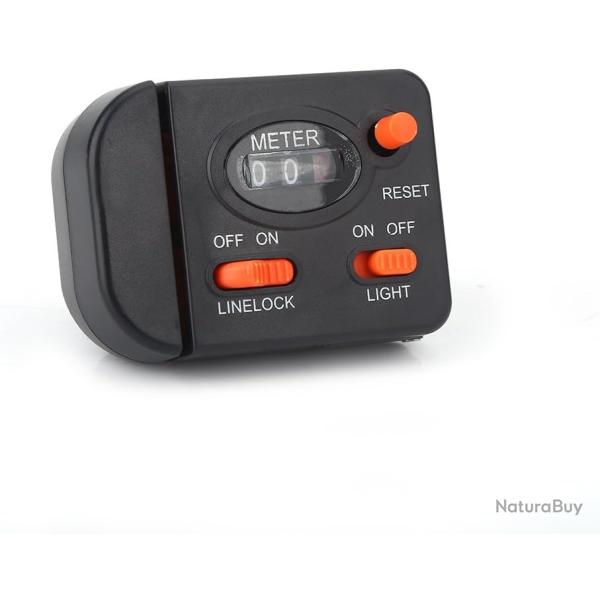 Compteur de Longueur de Ligne exprim en Mtre Eclair Pche Poisson Mer Rivire 0-99.9m