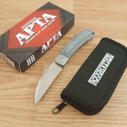 Couteau Rough Rider APTA Folder Manche Micarta Lame Wharncliffe Acier VG-10 Slip Joint RR2285