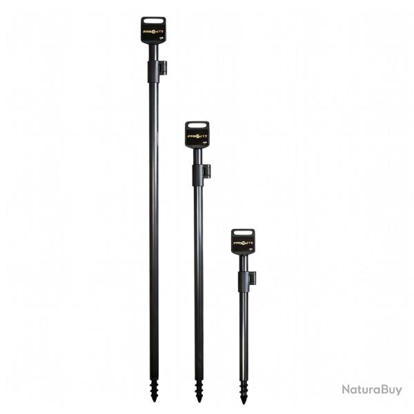 Piquets en aluminium Pro lite ALUMINUM BANK STICKS ANODIZED NON-GLARE BLACK 50-90cm
