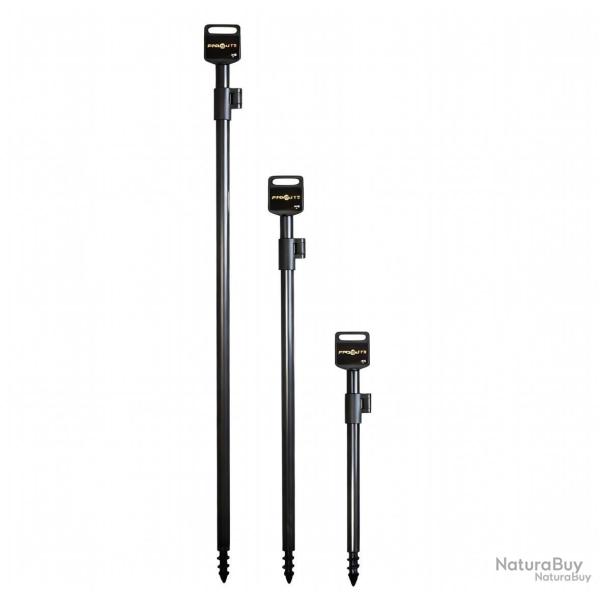 Piquets en aluminium Pro �lite ALUMINUM BANK STICKS ANODIZED NON-GLARE BLACK 50-90cm