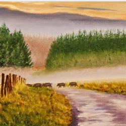 tableau-photo " Sangliers "
