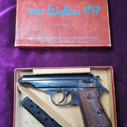 Pistolet MANURHIN Walther, MOD PP, cal 7,65br, FRANCE, Police autriche, deux chargeurs au numero