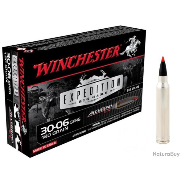 2 boites de  20 balles WINCHESTER cal.30-06 Sprg Accubond CT 180 grains - 11.7 grammes