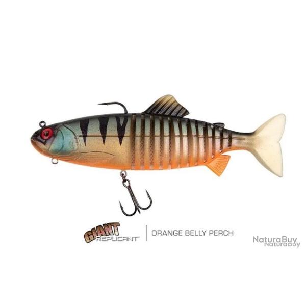 Leurre Souple Fox Rage Giant Jointed Replicant 27cm Orange Belly Perch UV