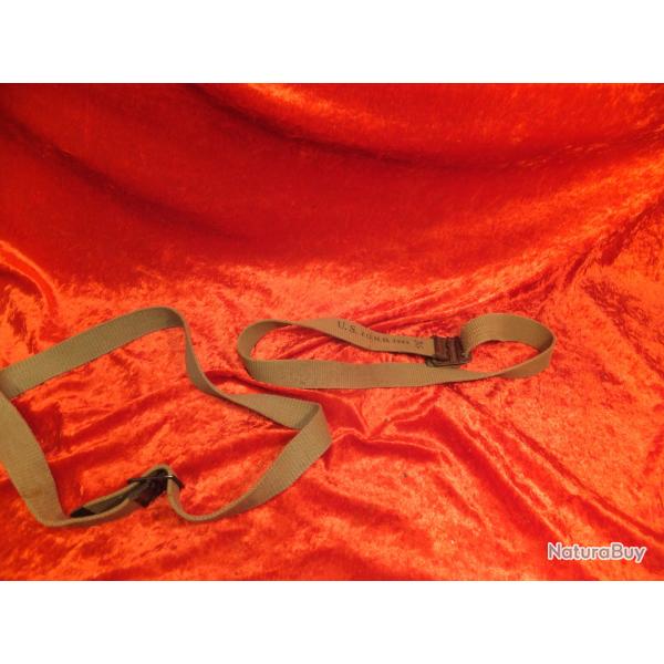 Lot de 2 :   WW2 US CEINTURE 1942 EN TOILE CLAIRE MILITAIRE AMRICAINE DE TROUPE/SOUS OFFICIERS