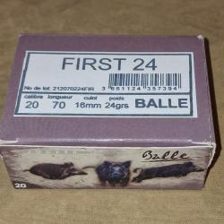 Cartouches à balle Jocker First 24 cal. 20/70 HILMAR SUPER DESTOCK !!!