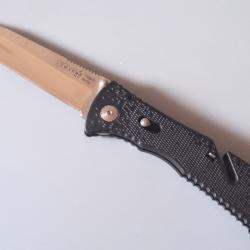 Vintage Trident Tanto par SOG, coupe-ceinture, 12cm, comme neuf