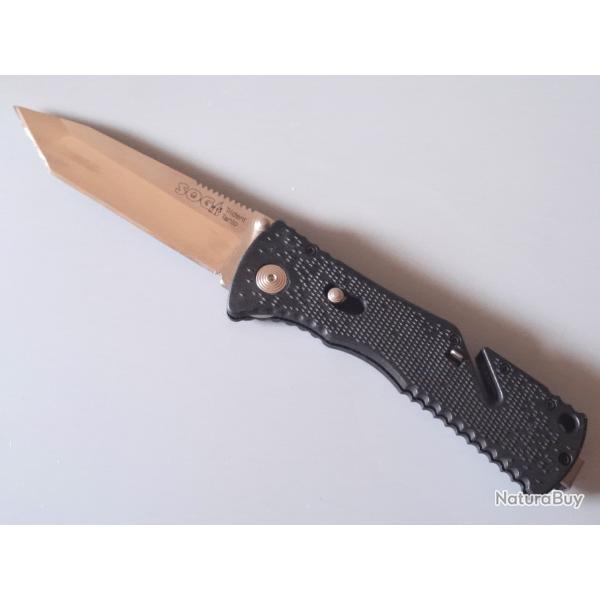 Vintage Trident Tanto par SOG, coupe-ceinture, 12cm, comme neuf