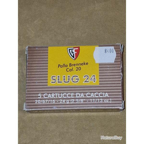 Cartouches  balle Fiocchi Slug 24 cal. 20/67 HILMAR SUPER DESTOCK !!!
