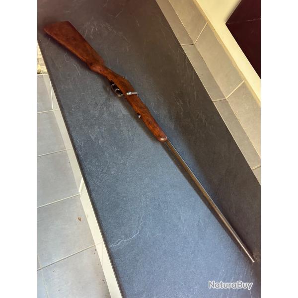 211:  Carabine Artisan Francais 9mm Flobert  � verrou, qualit� et �tat exceptionnels. Cat C