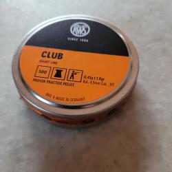 Plombs RWS club 4.5 mm