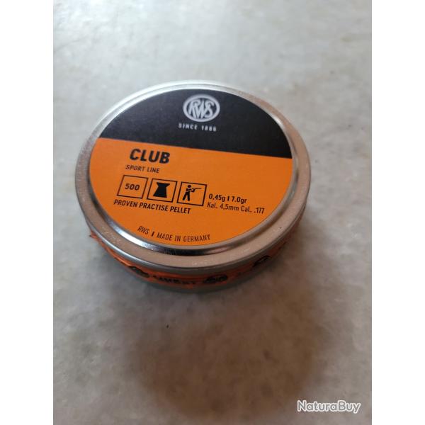 Plombs RWS club 4.5 mm