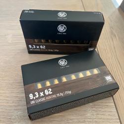 2 boîtes de RWS UNI CLASSIC 9,3x62