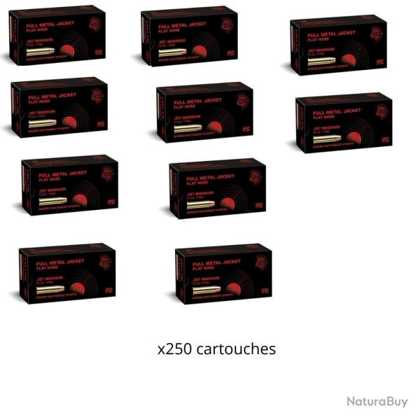Munitions GECO fmj cal.357mag 158gr 10.2g par 500
