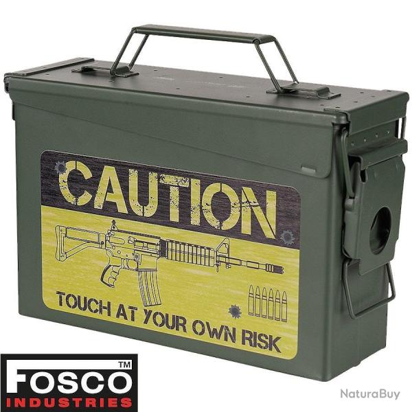 Bo�te de rangement type bo�te � munitions Cal. 30mm - Caution Risk