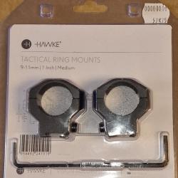 Hawke Tactical Ring Mounts 9 11mm moyen 25,4mm (1") HILMAR SUPER DESTOCK !!!