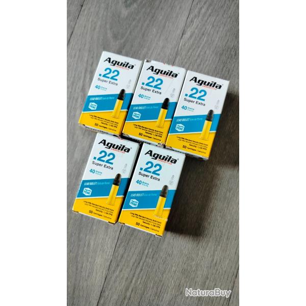 5 botes de munitions Aguila standard velocity