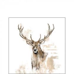 SERVIETTE CERF MODERNE PM - AMBIENTE