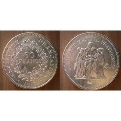 France 50 Francs 1977 Piece Neuve Hercule Franc