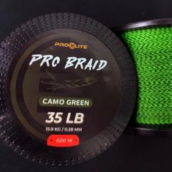 Tresse Pro élite baits camo Green 600m/0,28mm