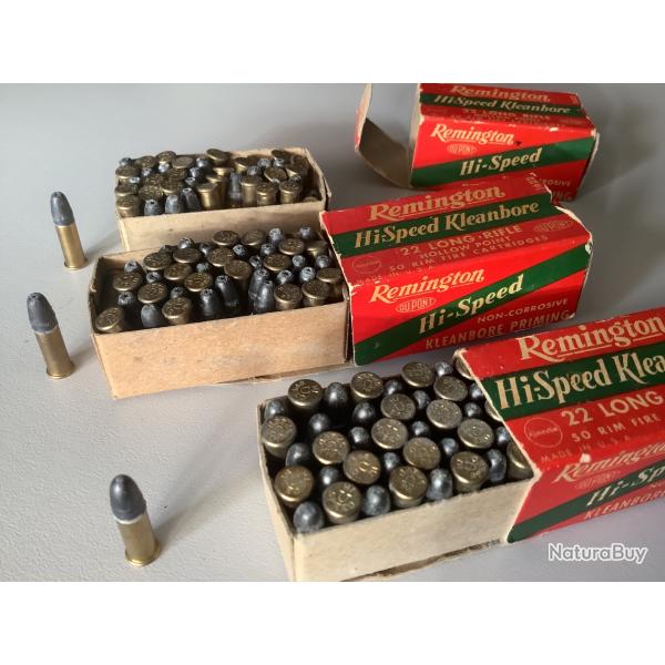 Lot munitions 22LR Remington anciennes
